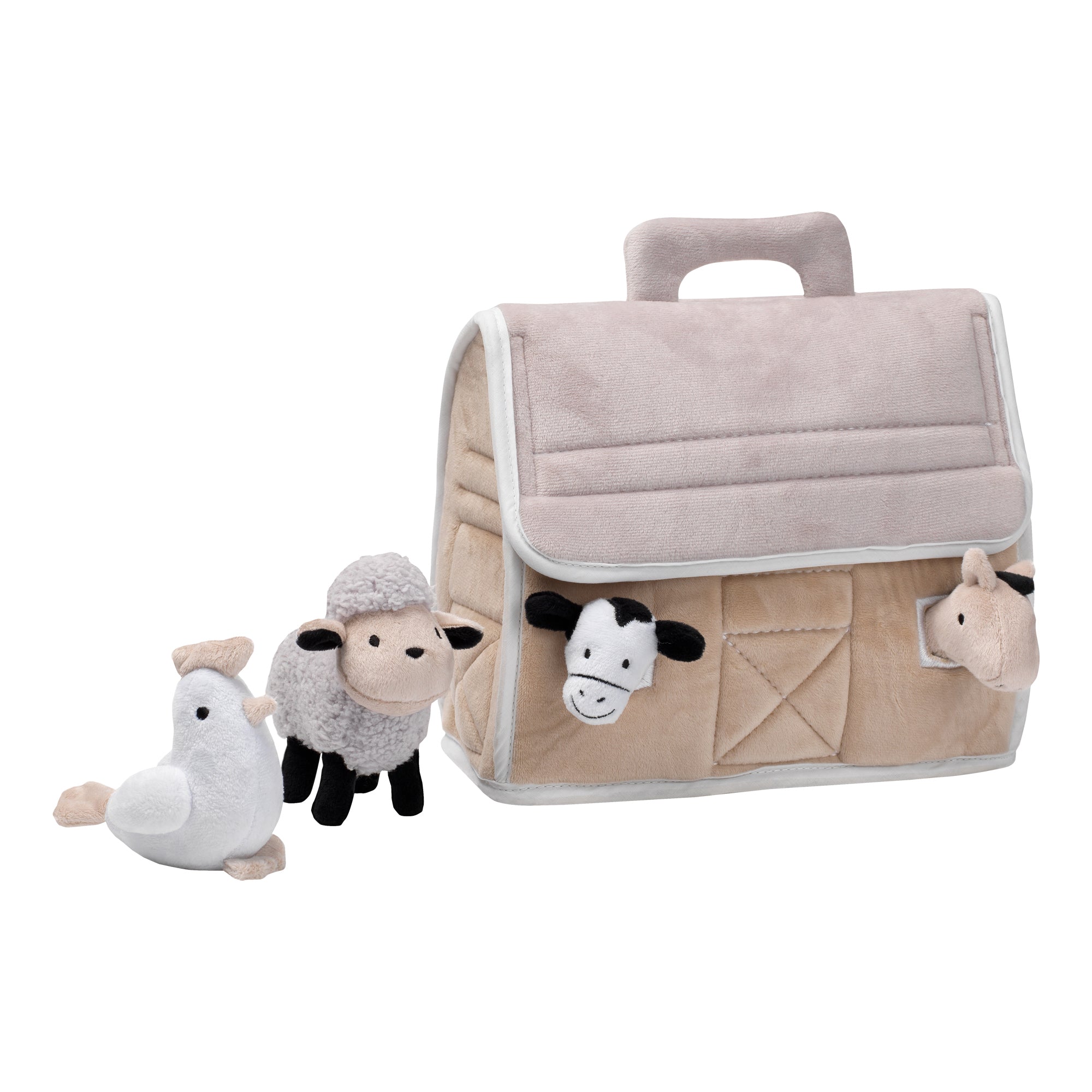 Grange en peluche de la ferme pour bébé avec animaux