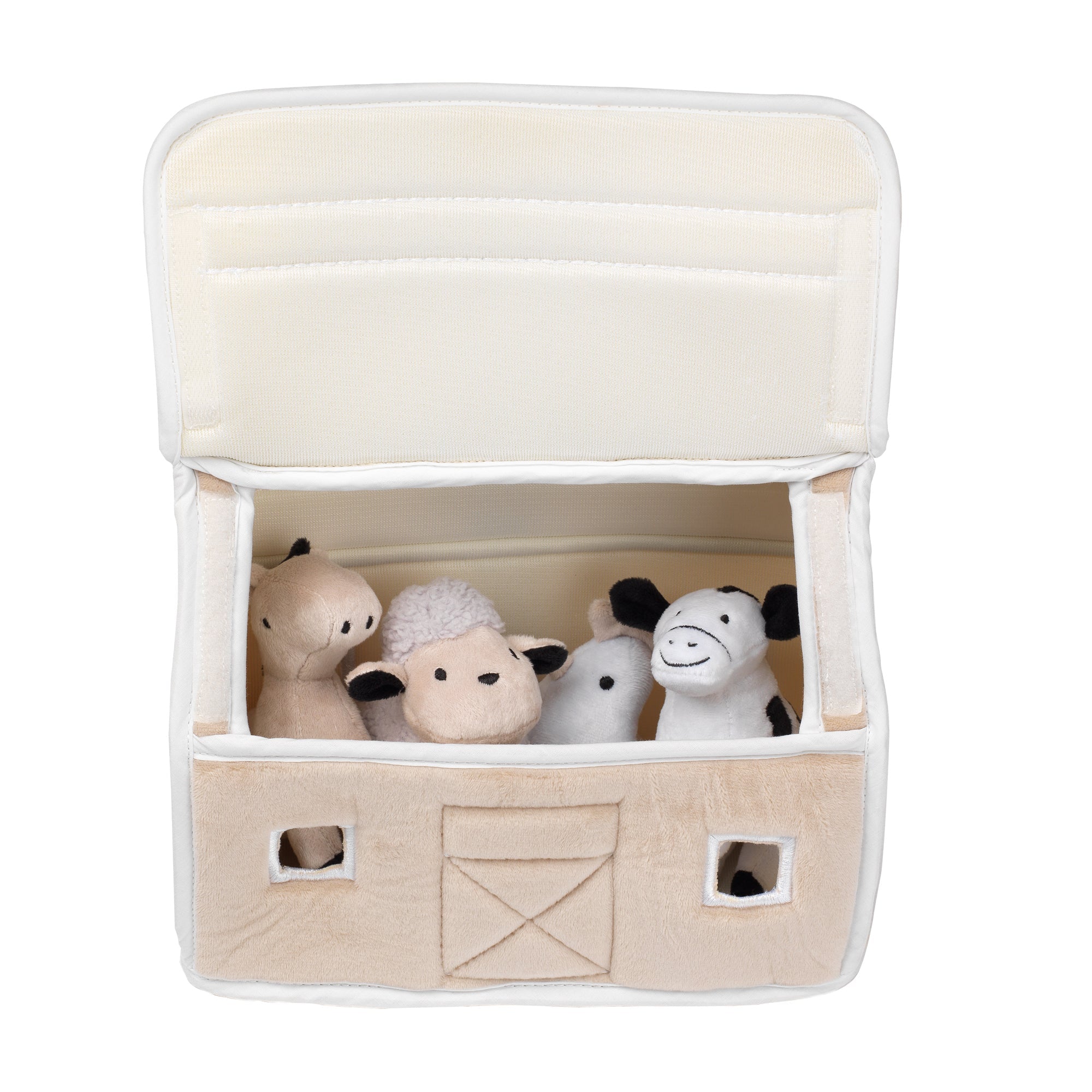 Grange en peluche de la ferme pour bébé avec animaux