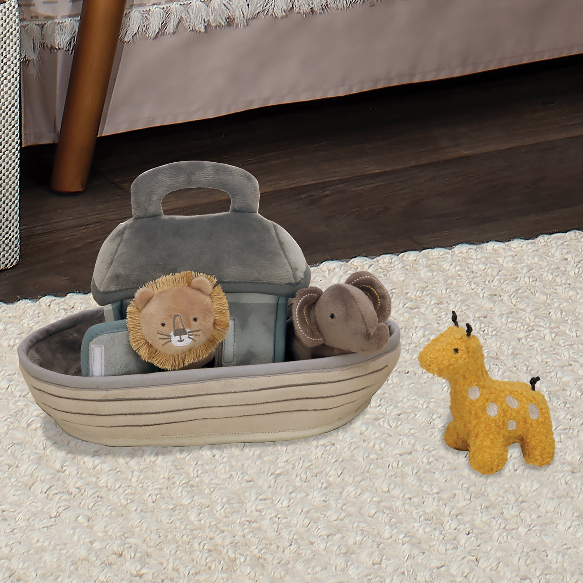 Jouet en peluche interactif l'arche de Noé avec animaux
