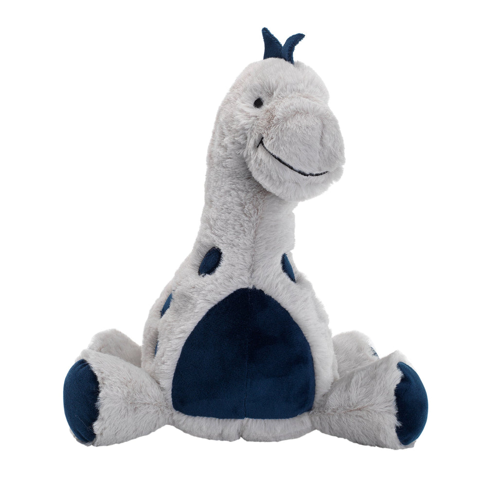 Peluche dinosaure bleu marine