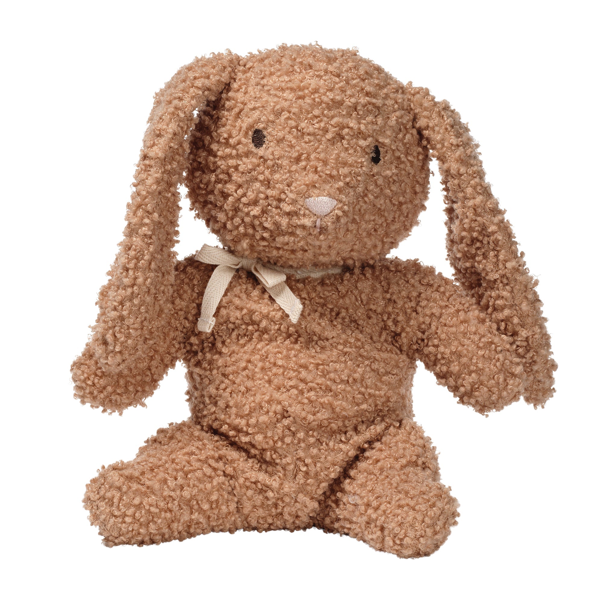 Peluche Lapin Bouclé Taupe