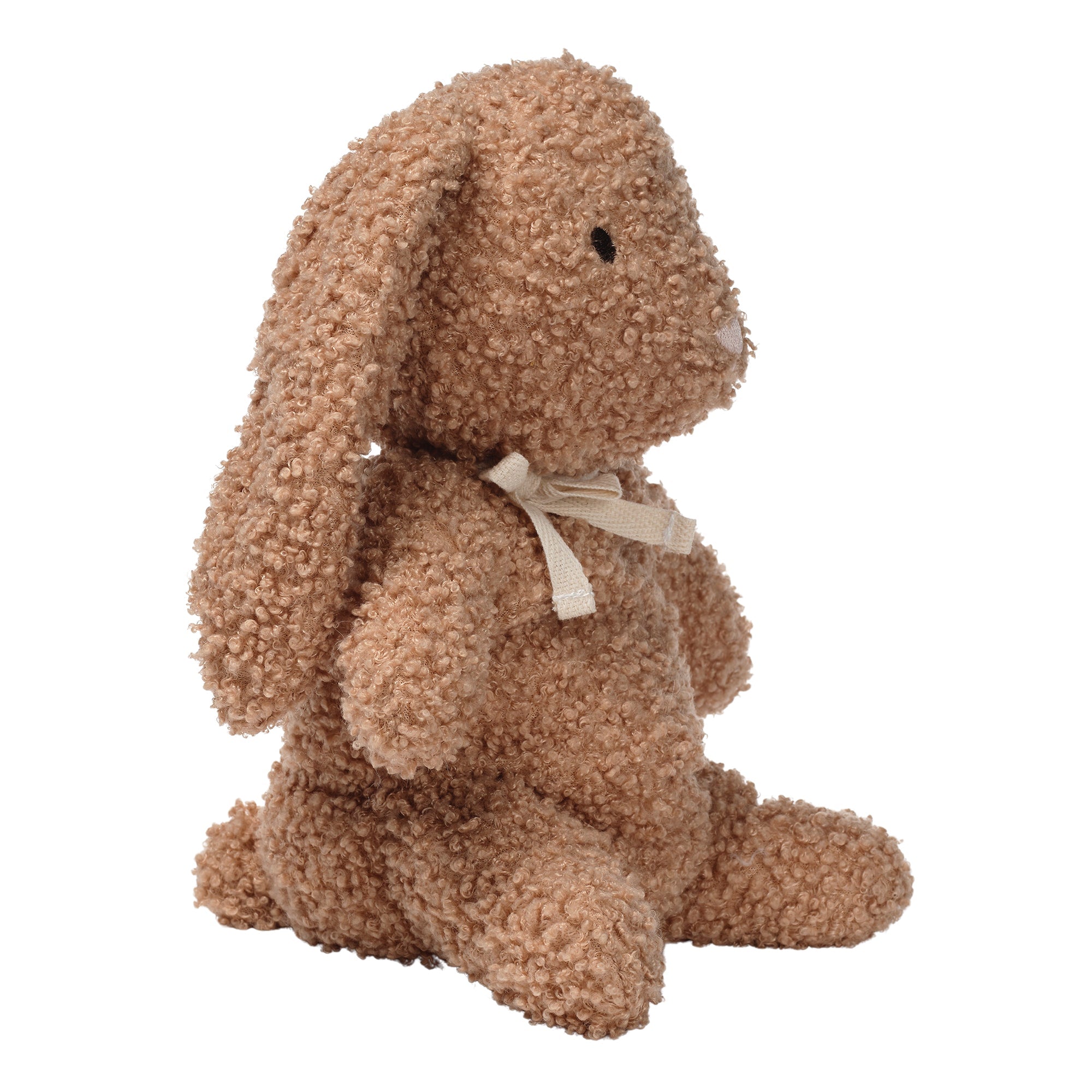 Peluche Lapin Bouclé Taupe
