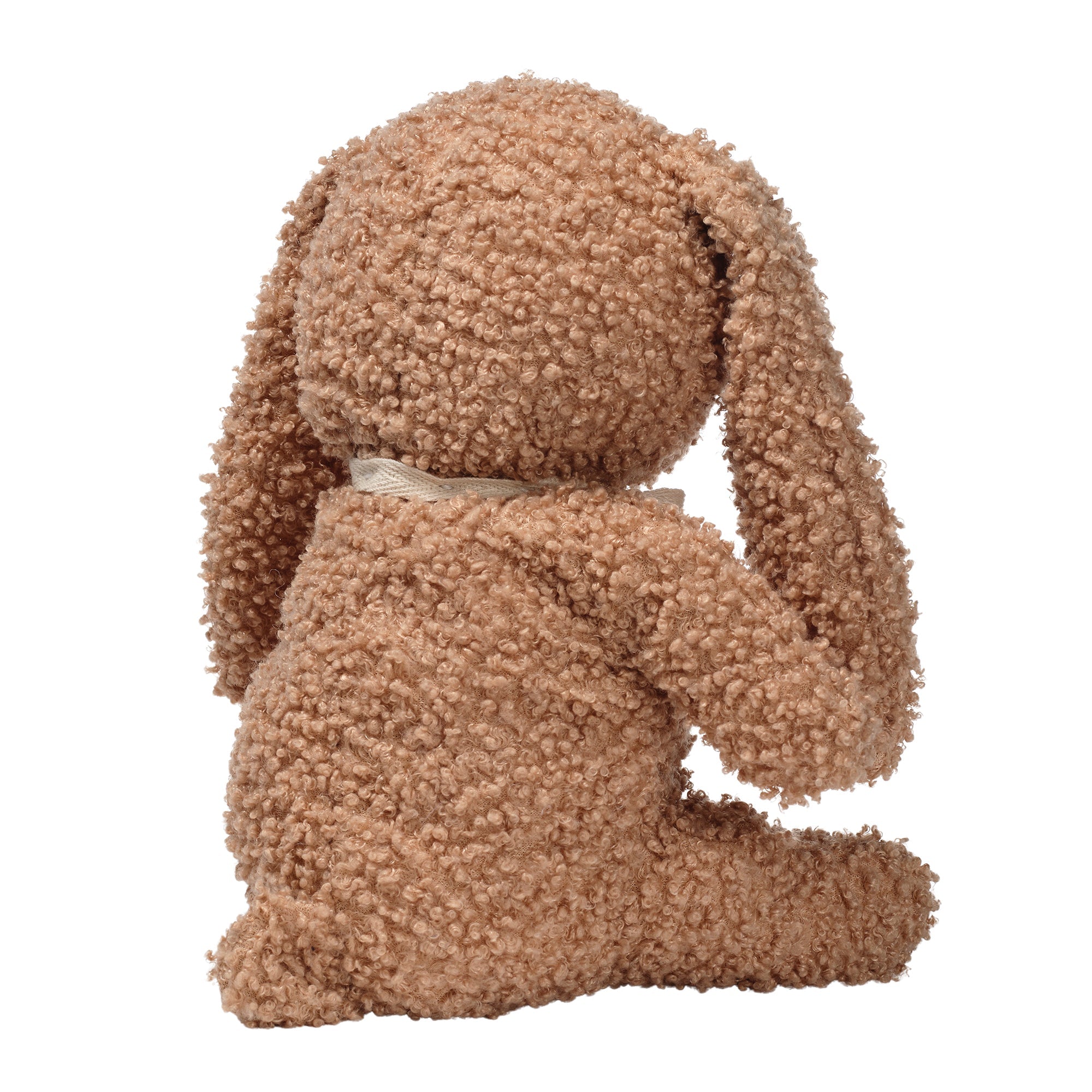 Peluche Lapin Bouclé Taupe