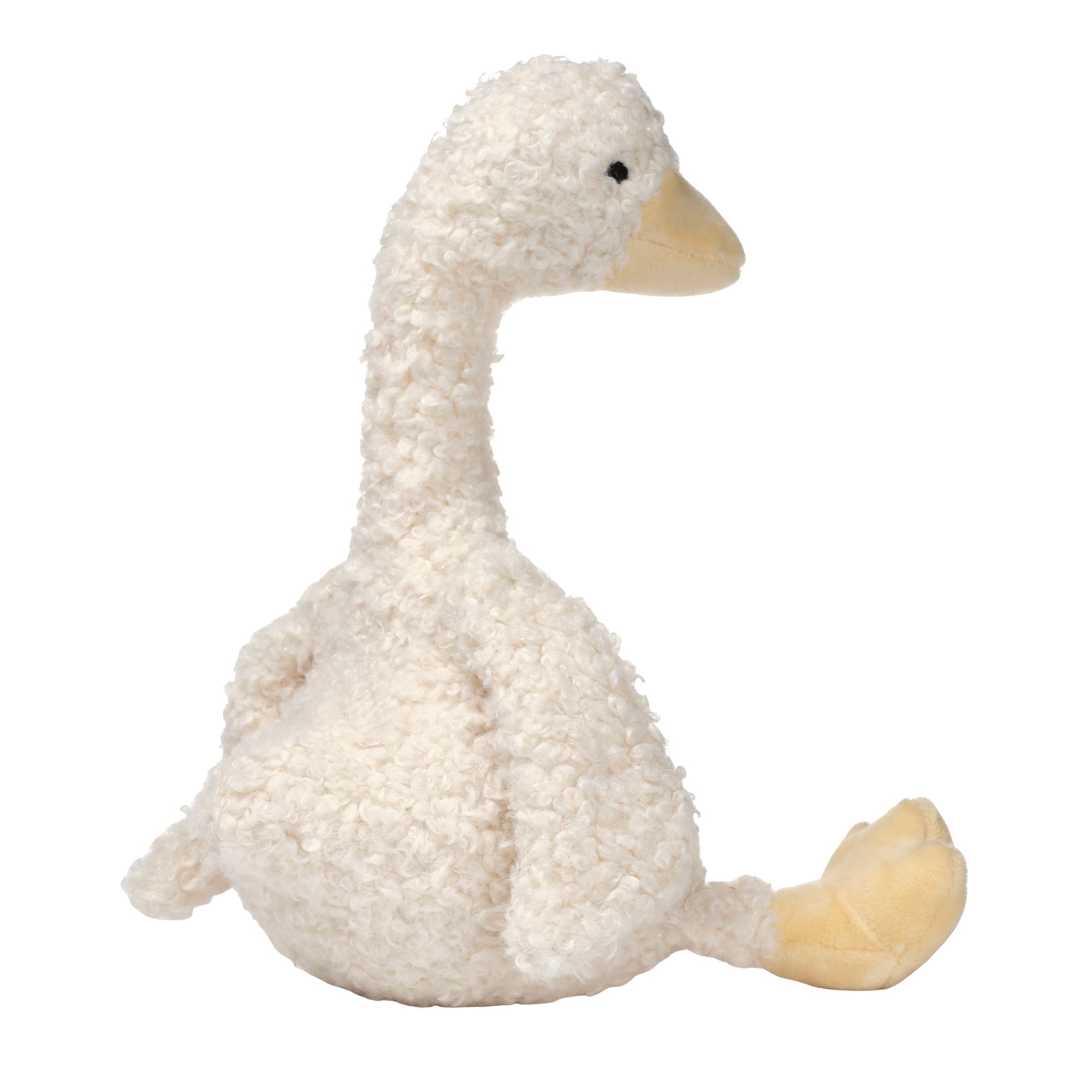 Peluche Oie Boucle Blanche