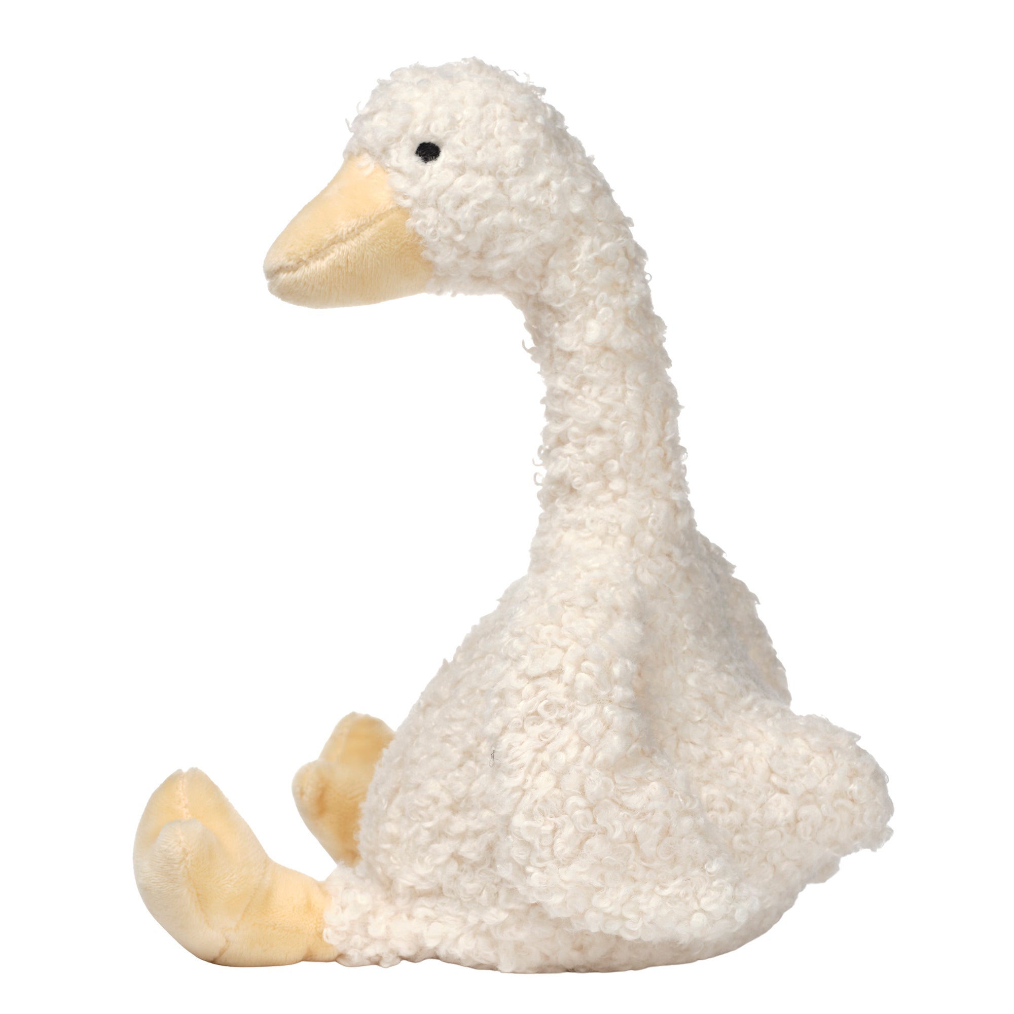 Peluche Oie Boucle Blanche