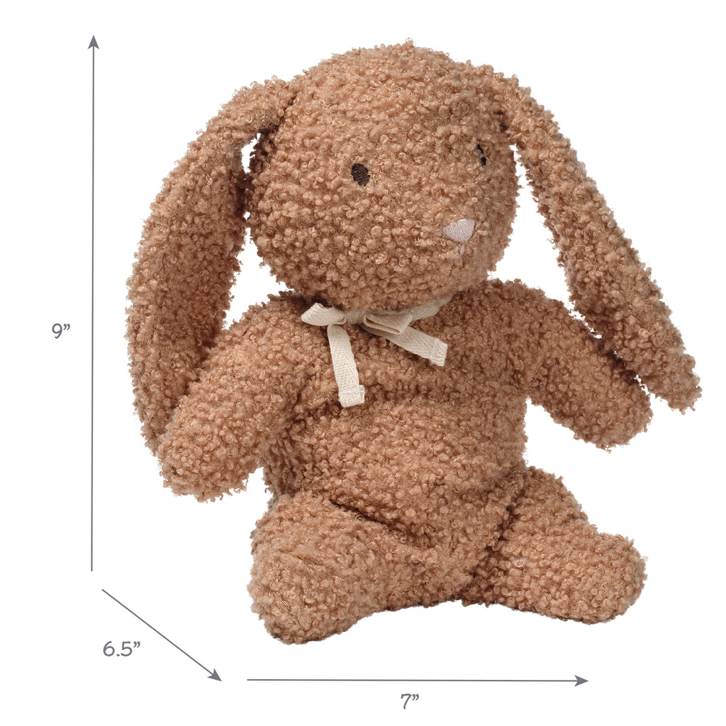 Peluche Lapin Bouclé Taupe