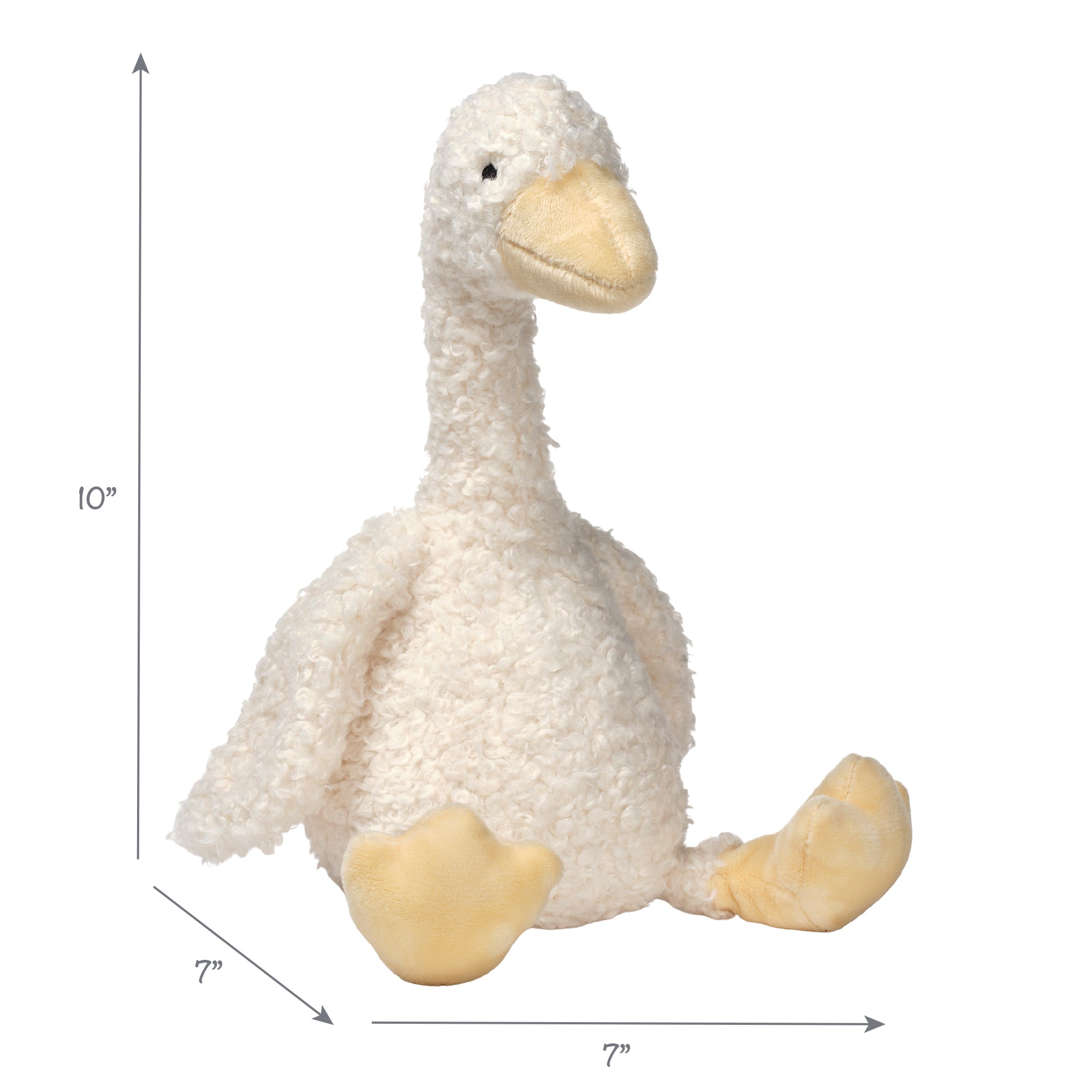 Peluche Oie Boucle Blanche