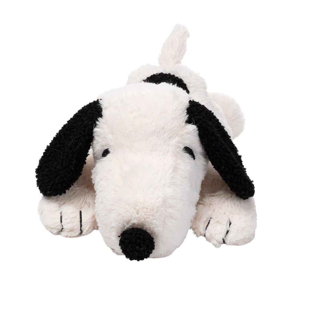 Peluche chien blanc aux oreilles tombantes