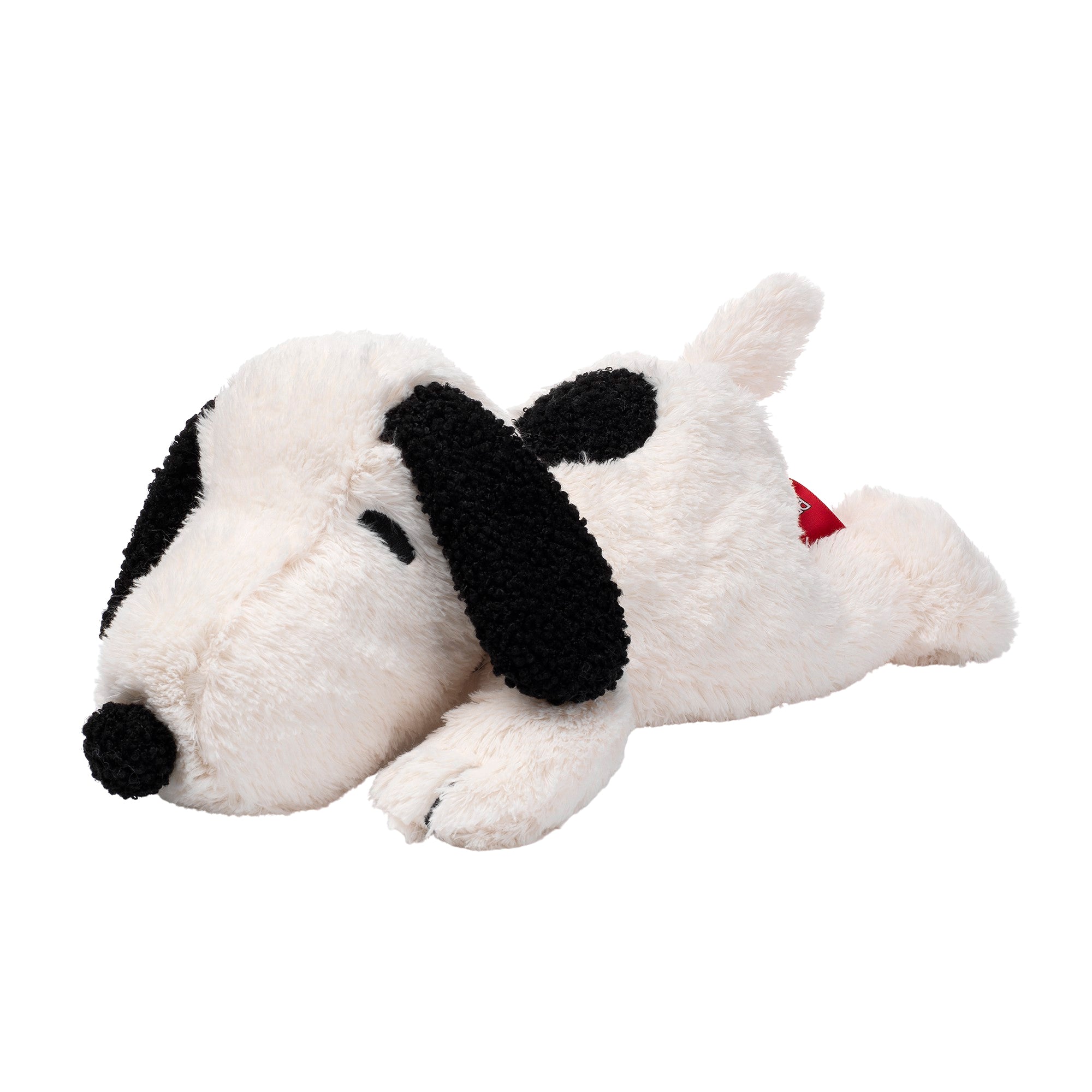 Peluche chien blanc aux oreilles tombantes