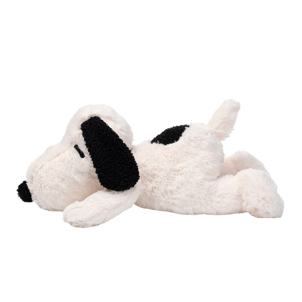 Peluche chien blanc aux oreilles tombantes