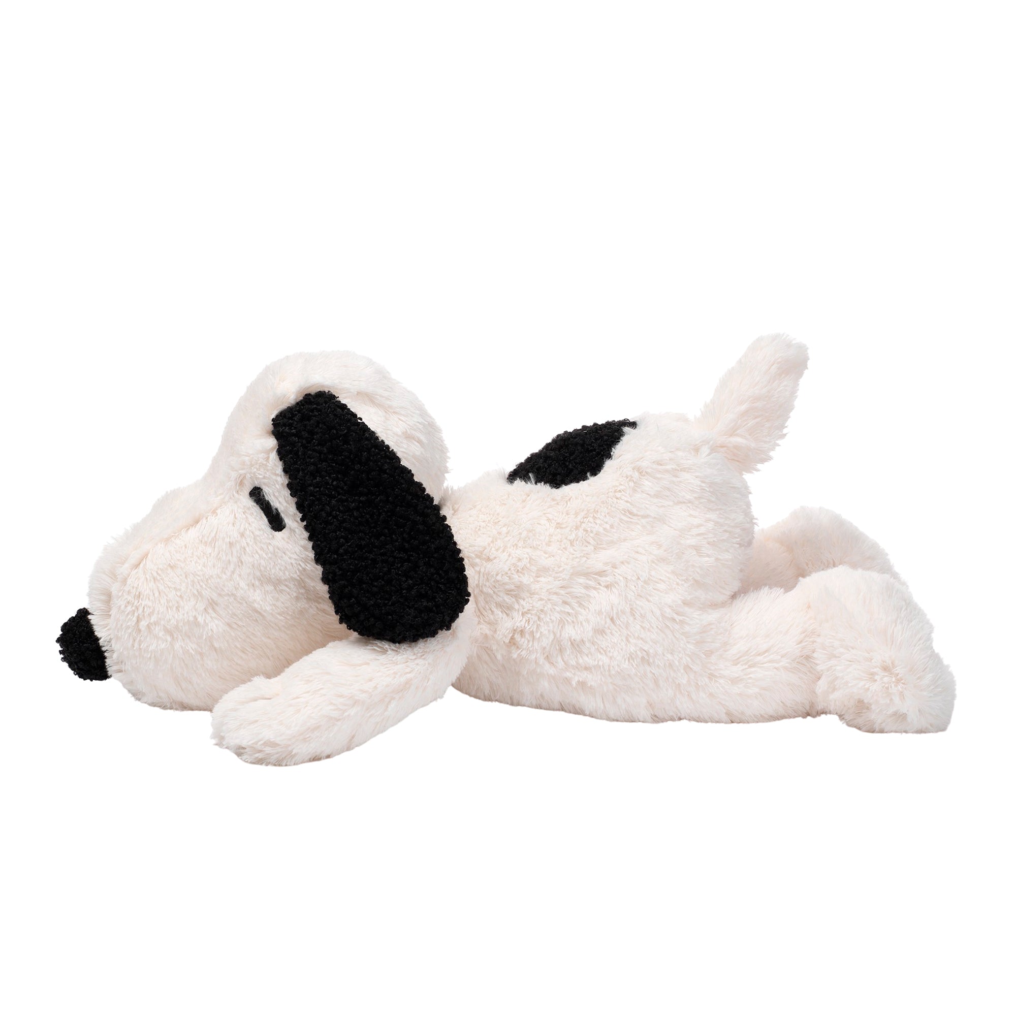 Peluche chien blanc aux oreilles tombantes