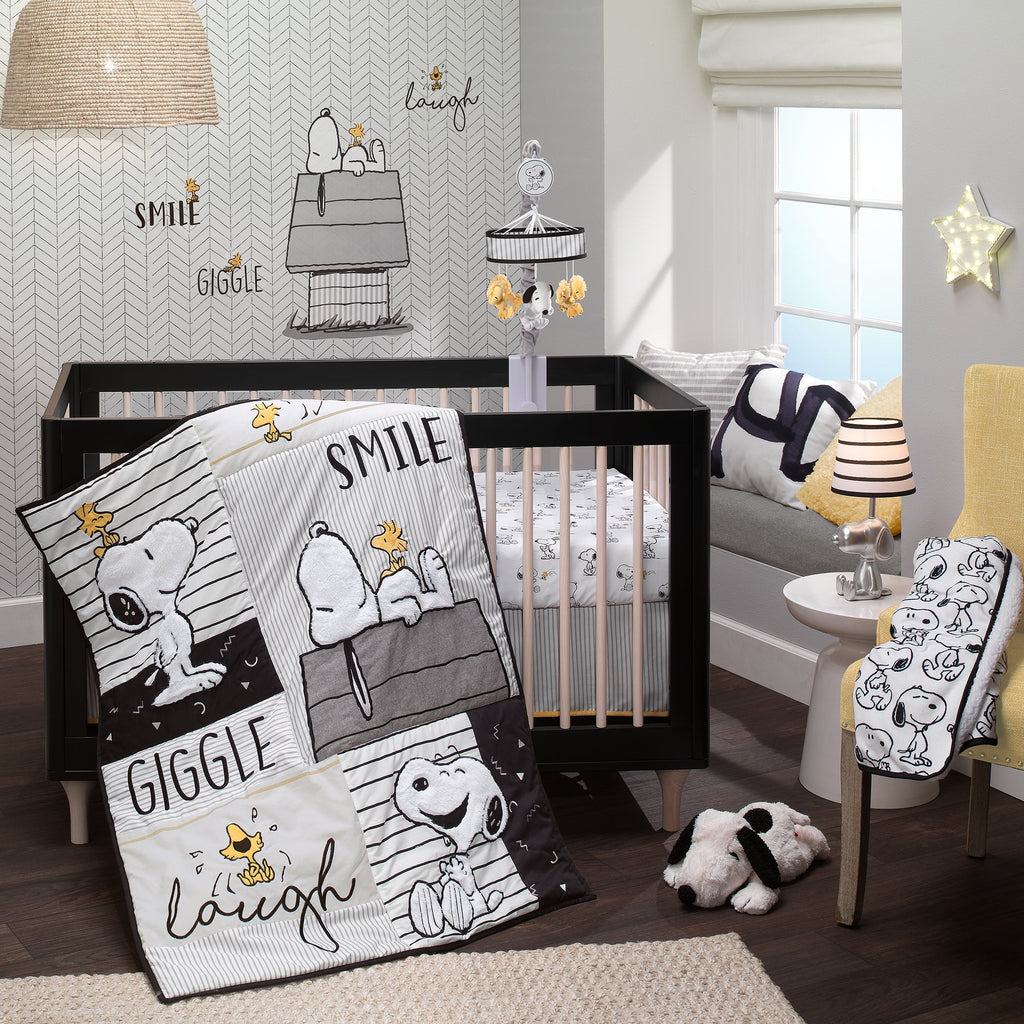 Niche interactive en peluche chien blanc avec animaux