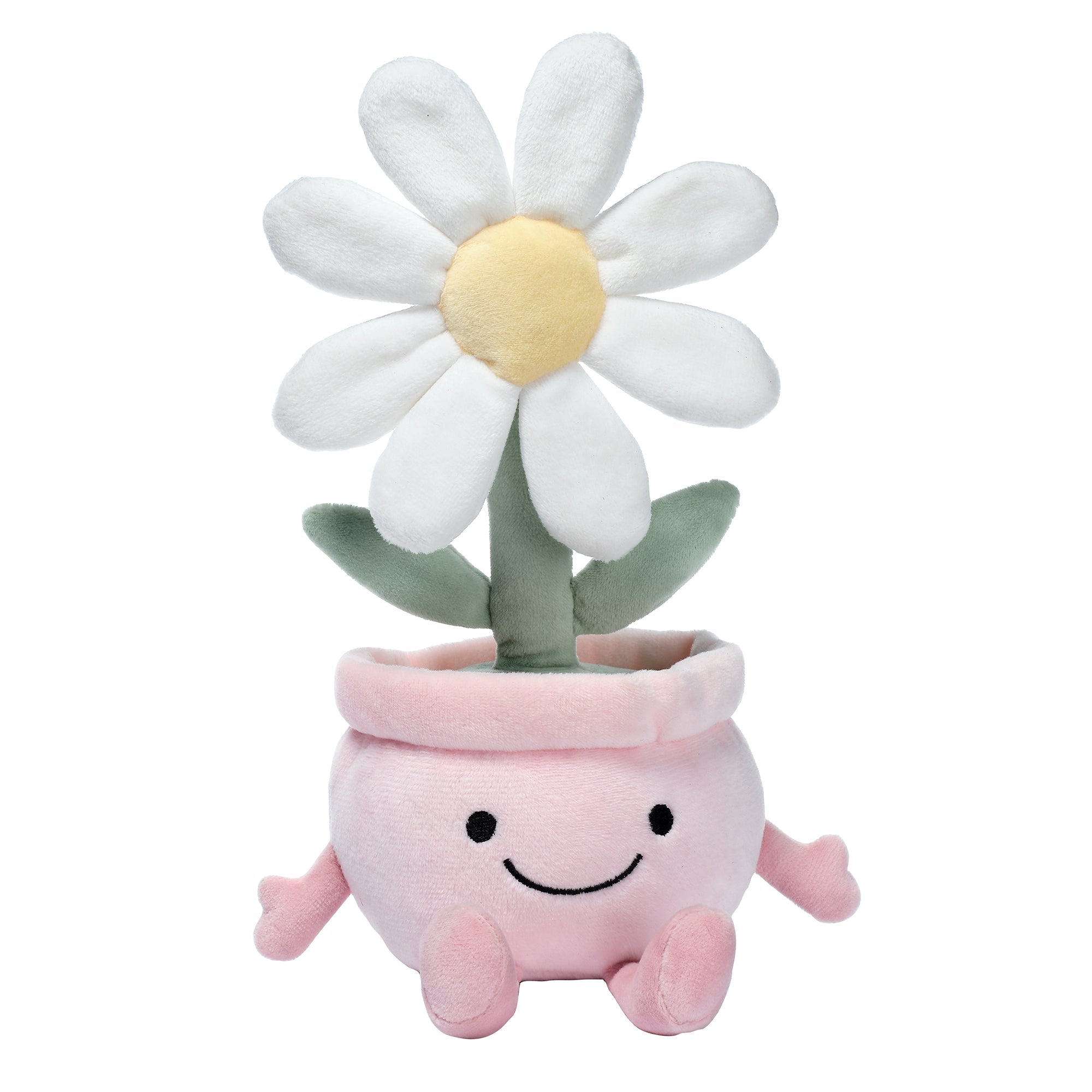 Peluche Pot de Fleur Souriant