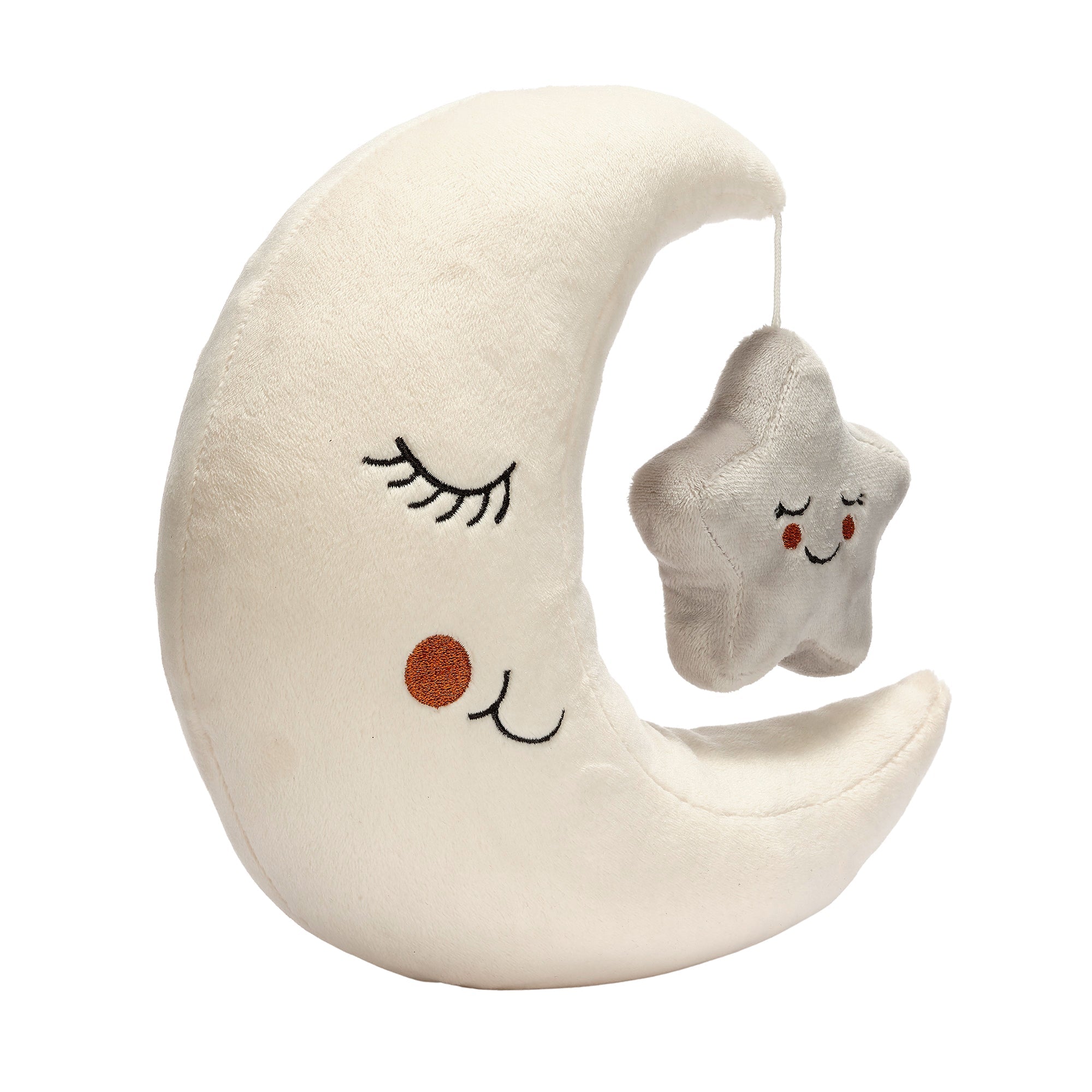 Peluche lune et étoile en velours