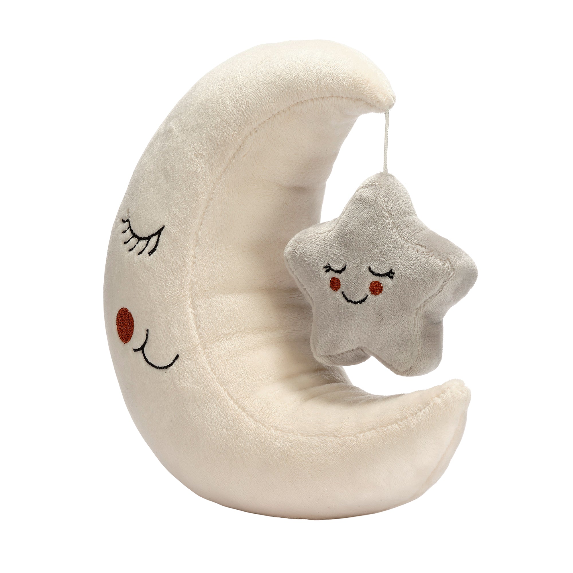 Peluche lune et étoile en velours