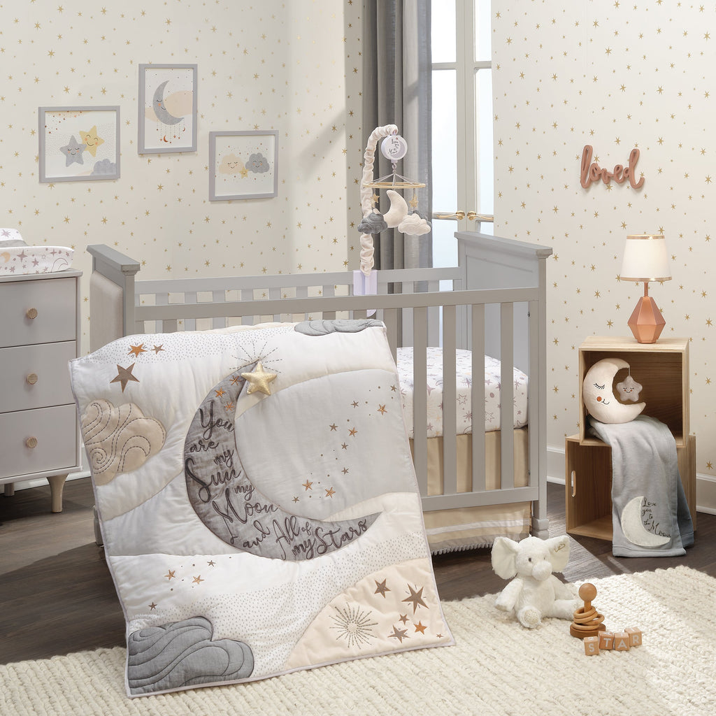 Peluche lune et étoile en velours