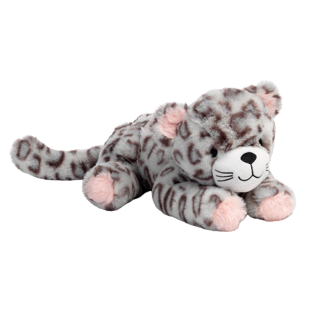 Peluche imprimée léopard gris