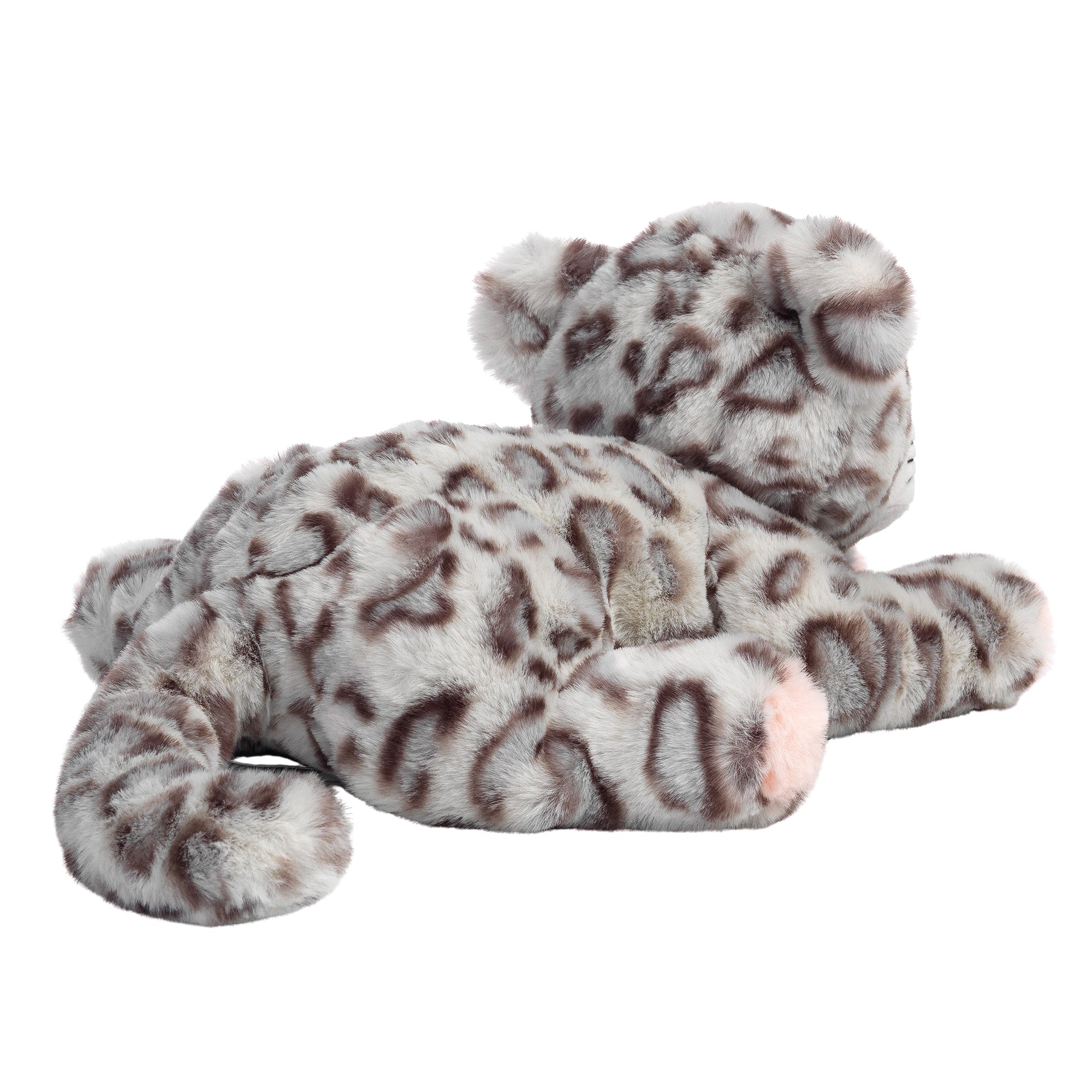 Peluche imprimée léopard gris