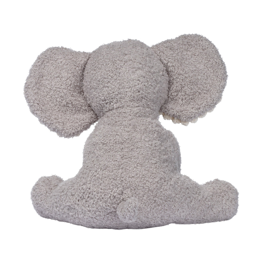Peluche éléphant en bouclette grise