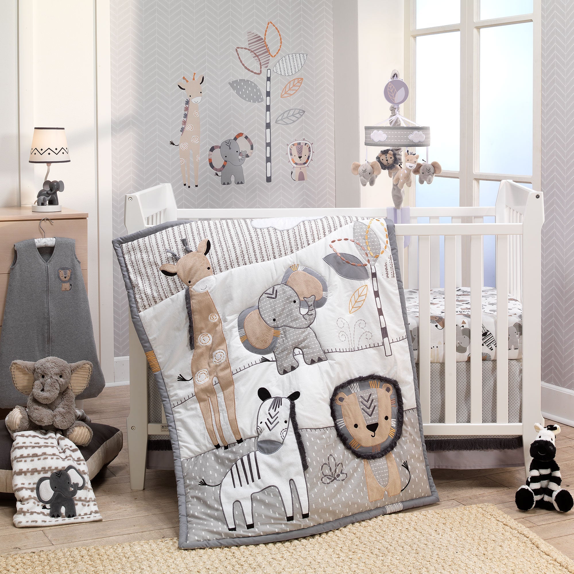 Peluche Éléphant Gris