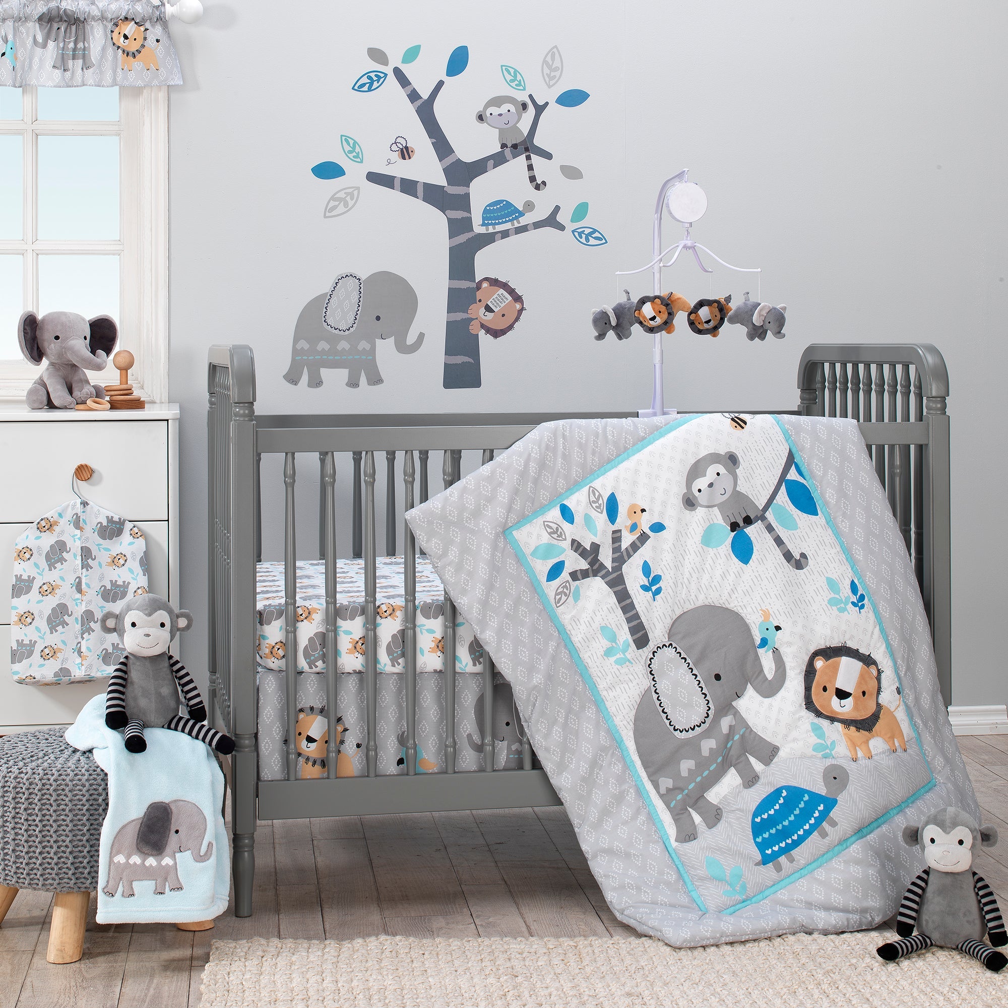 Peluche singe rayée