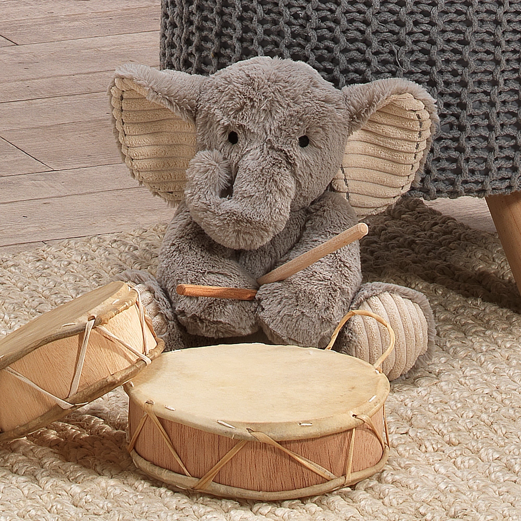 Peluche Éléphant Gris