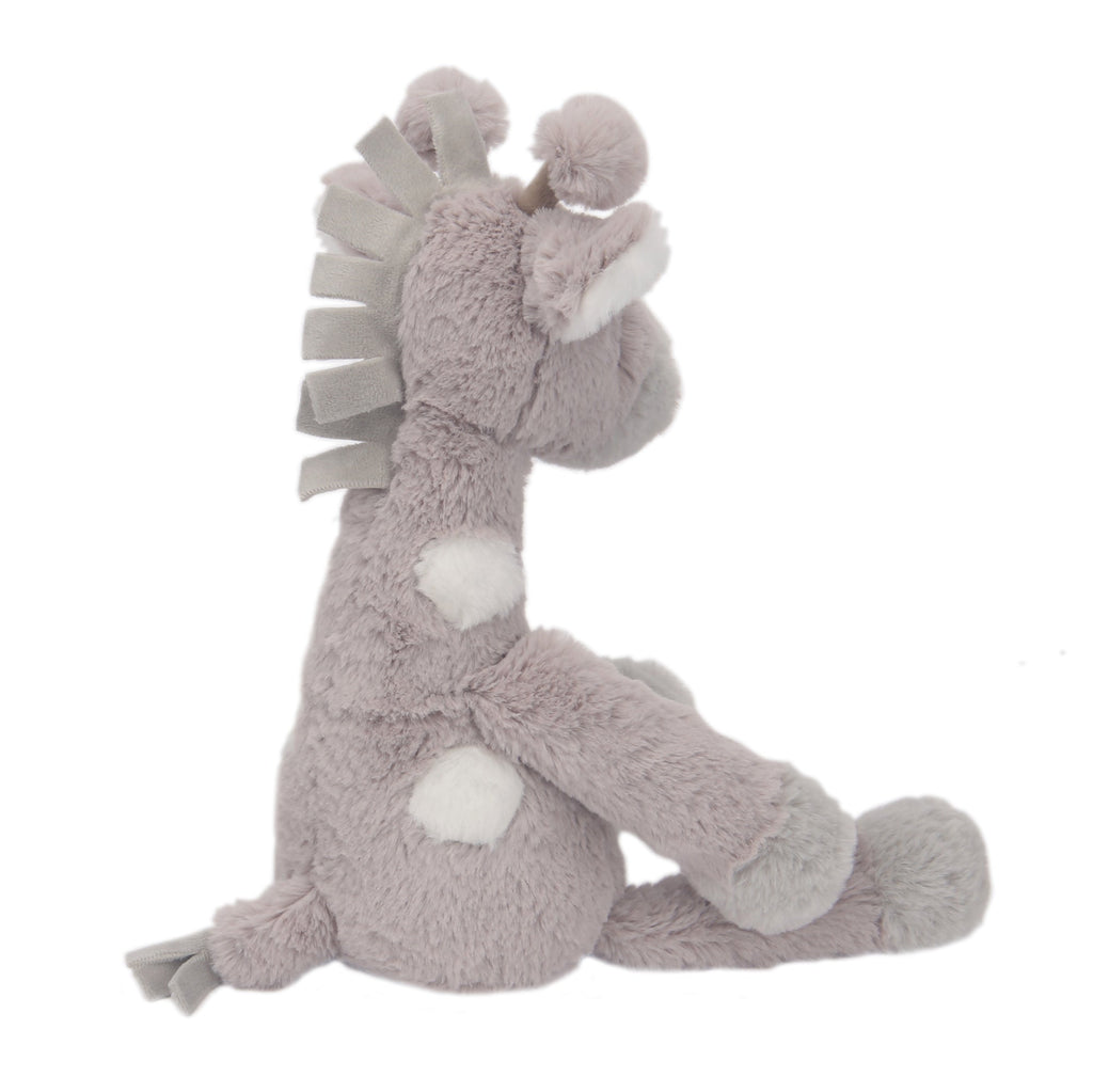 Peluche girafe taupe en fausse fourrure