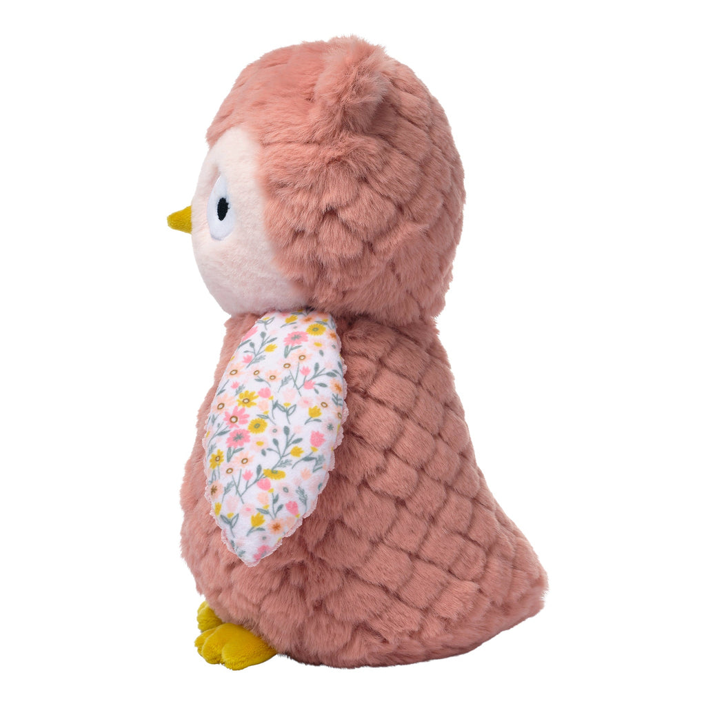 Peluche hibou Minky Diamant rose
