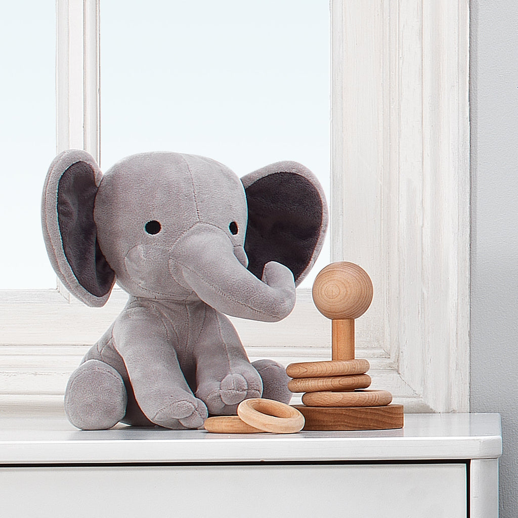 Peluche d'éléphant en velours