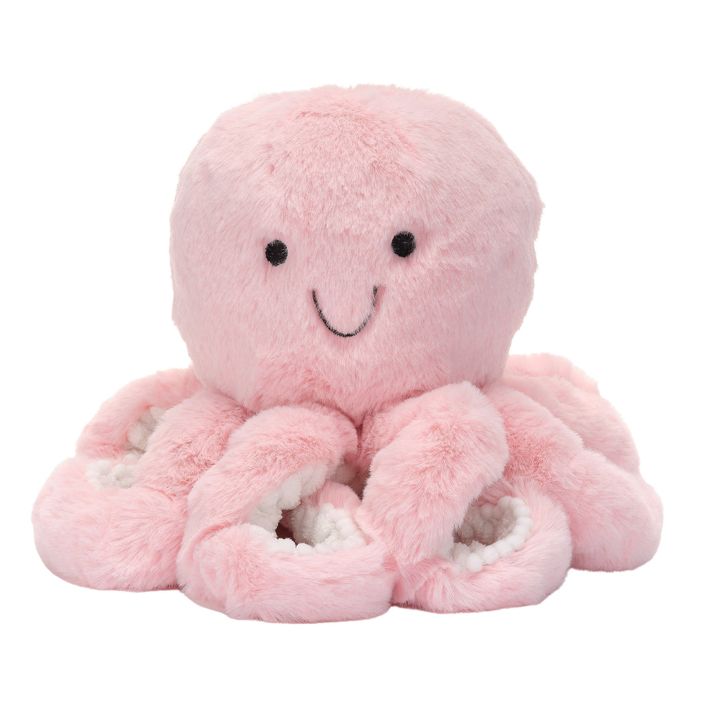 Peluche pieuvre minky rose
