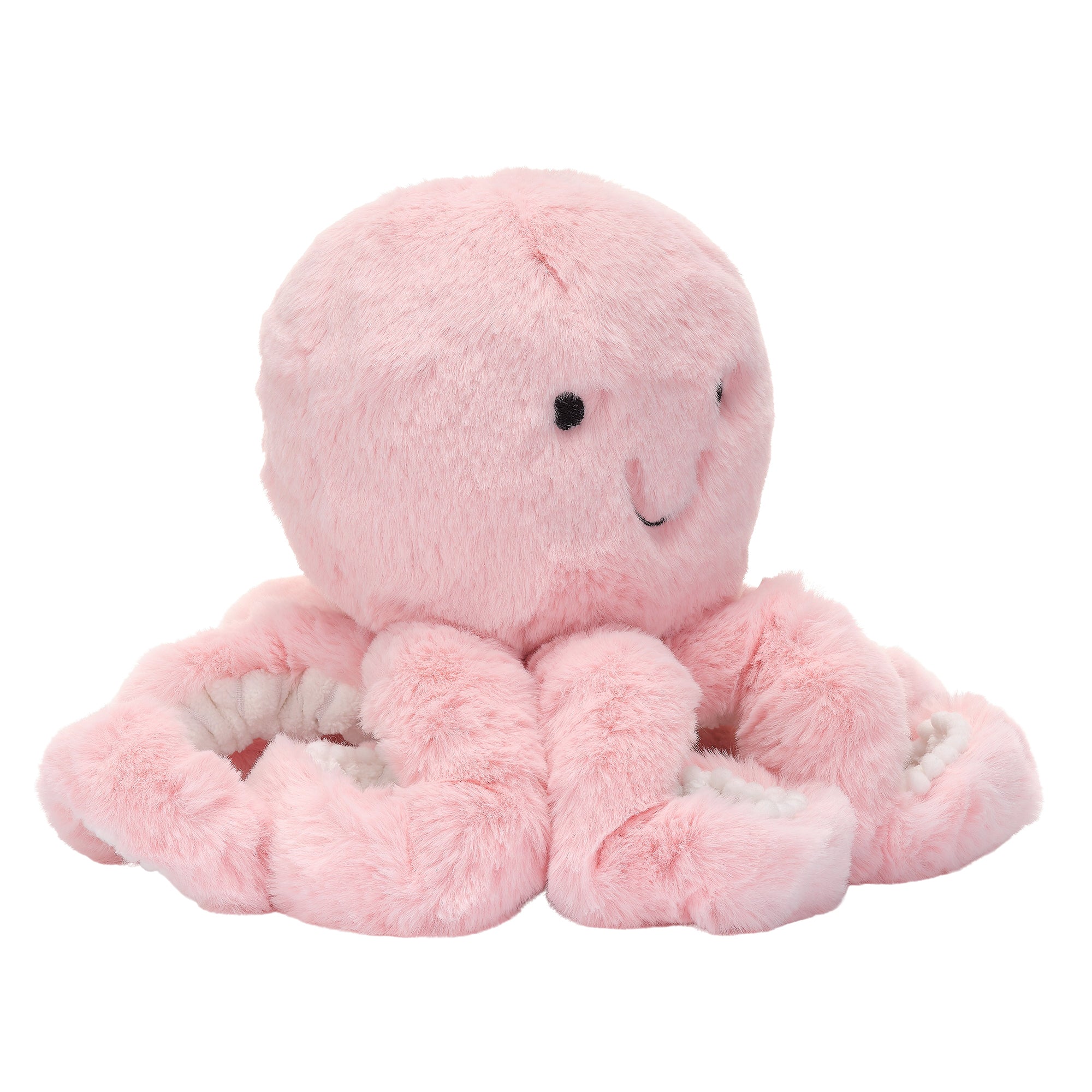 Peluche pieuvre minky rose