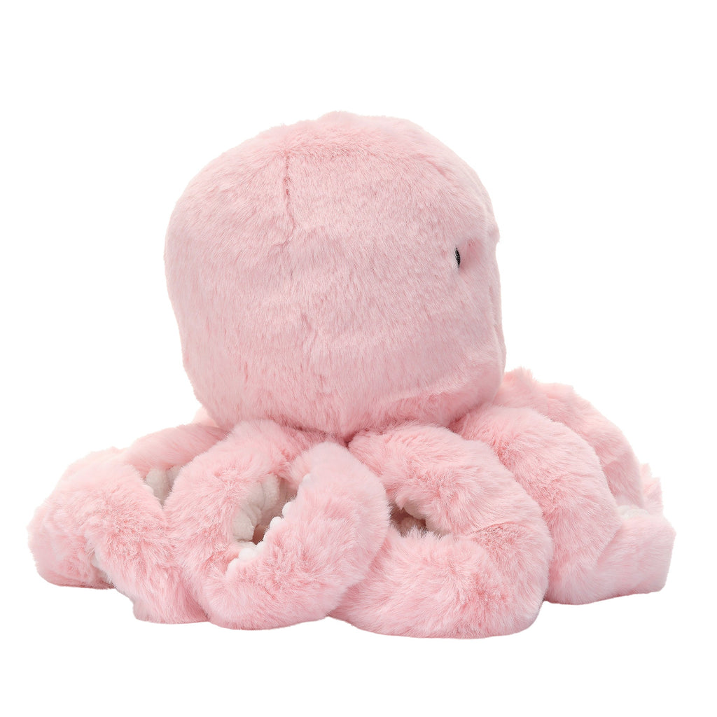 Peluche pieuvre minky rose
