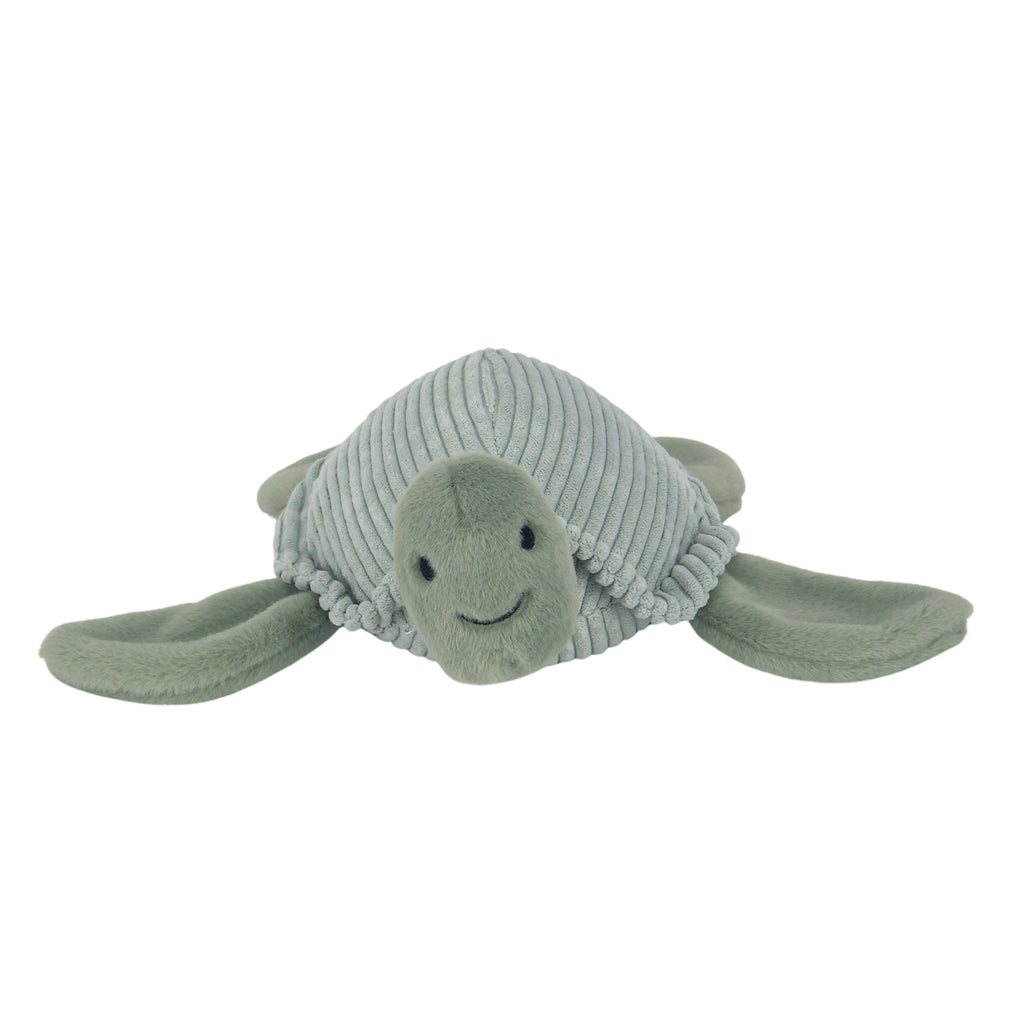 Peluche Tortue Velours Vert