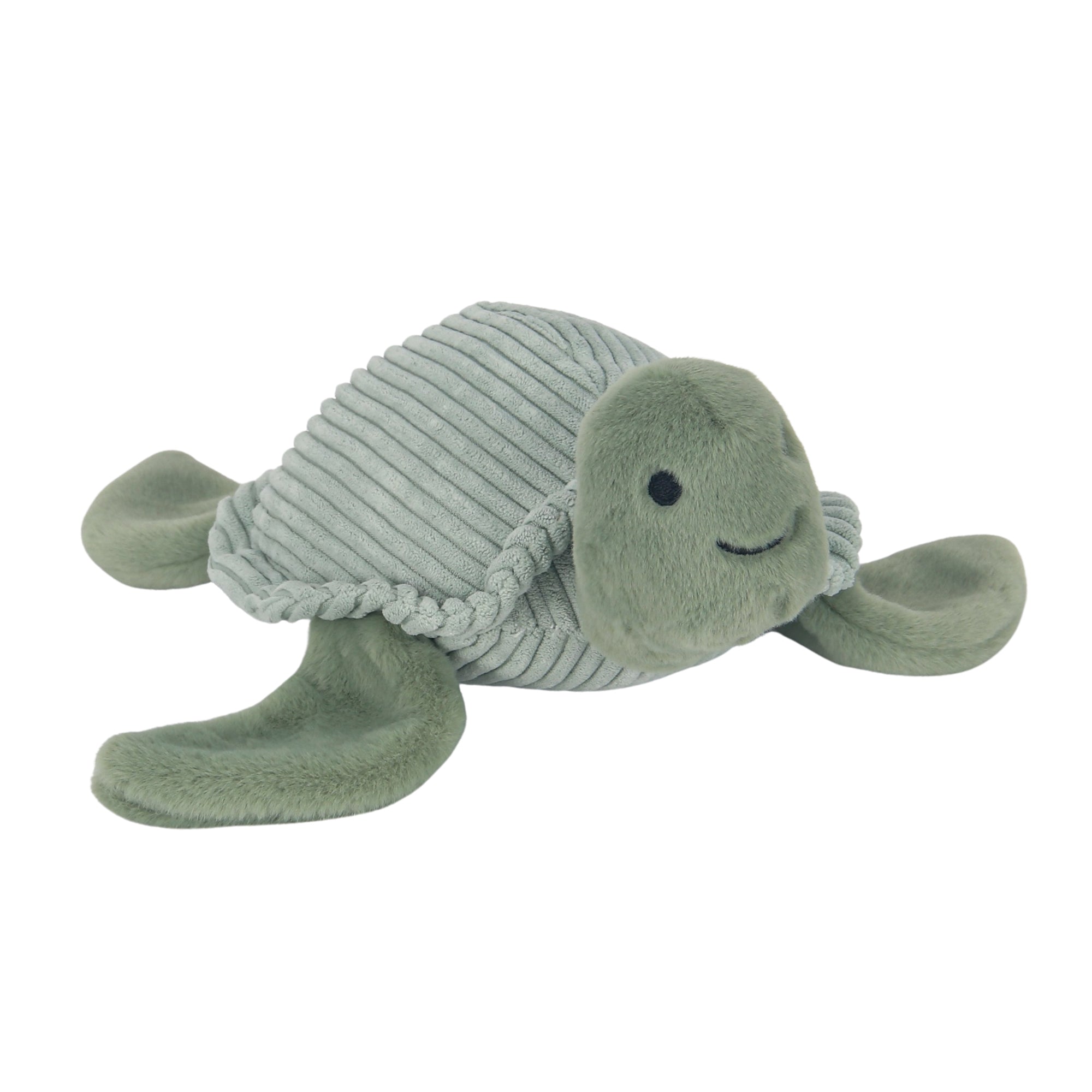 Peluche Tortue Velours Vert