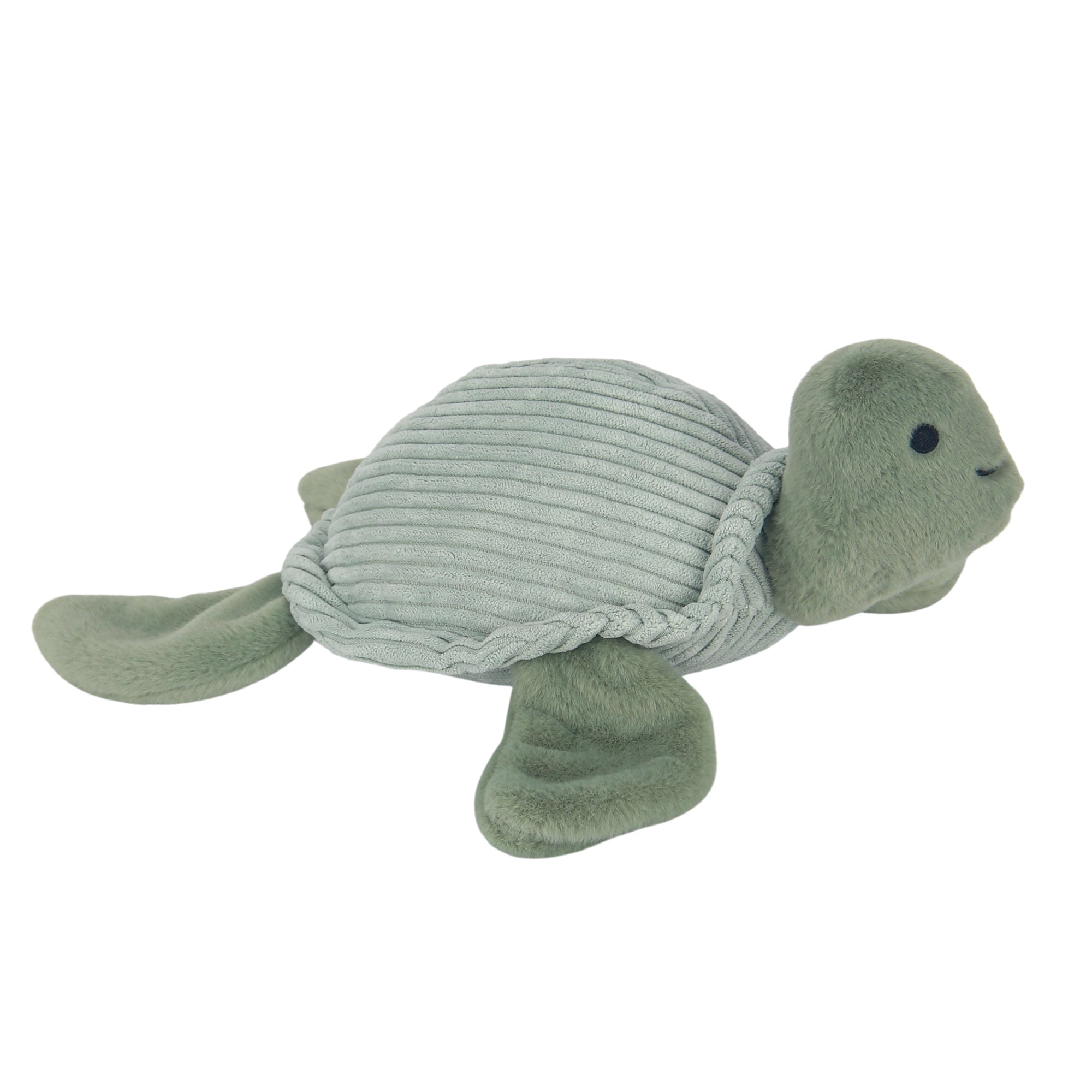 Peluche Tortue Velours Vert