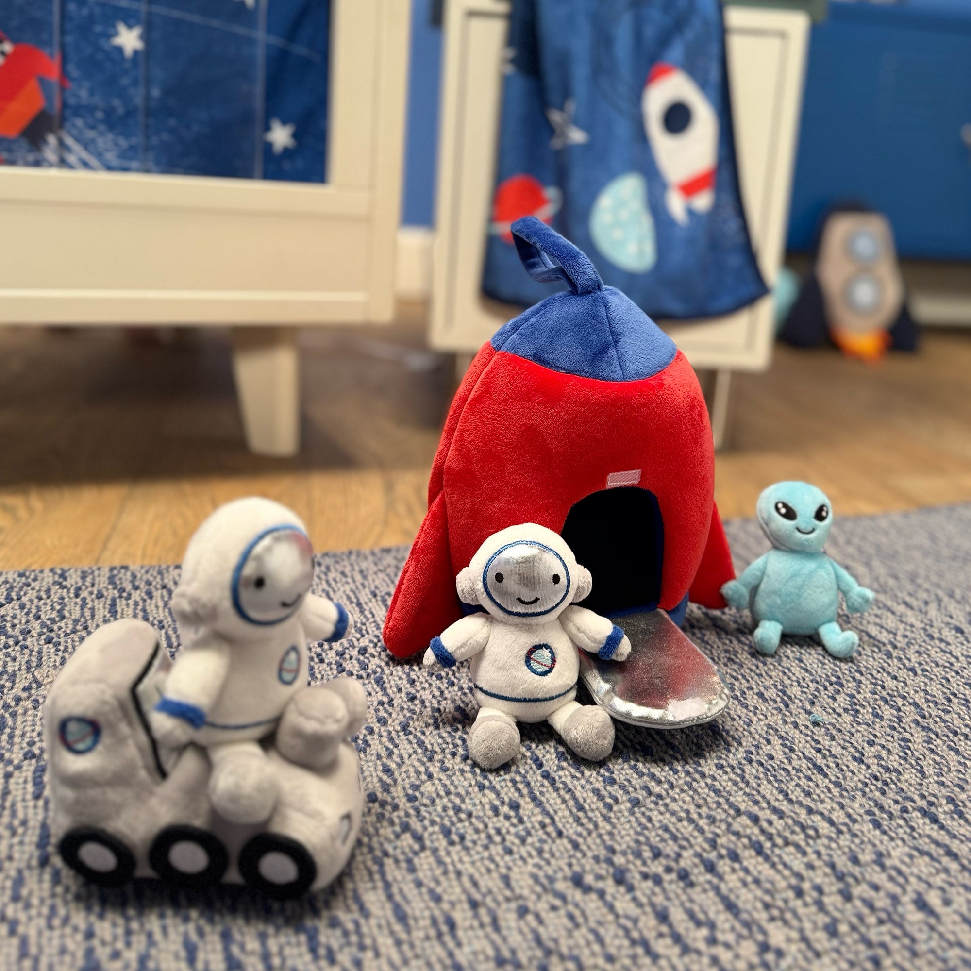 Ensemble de jeu en peluche Galaxie de l'espace