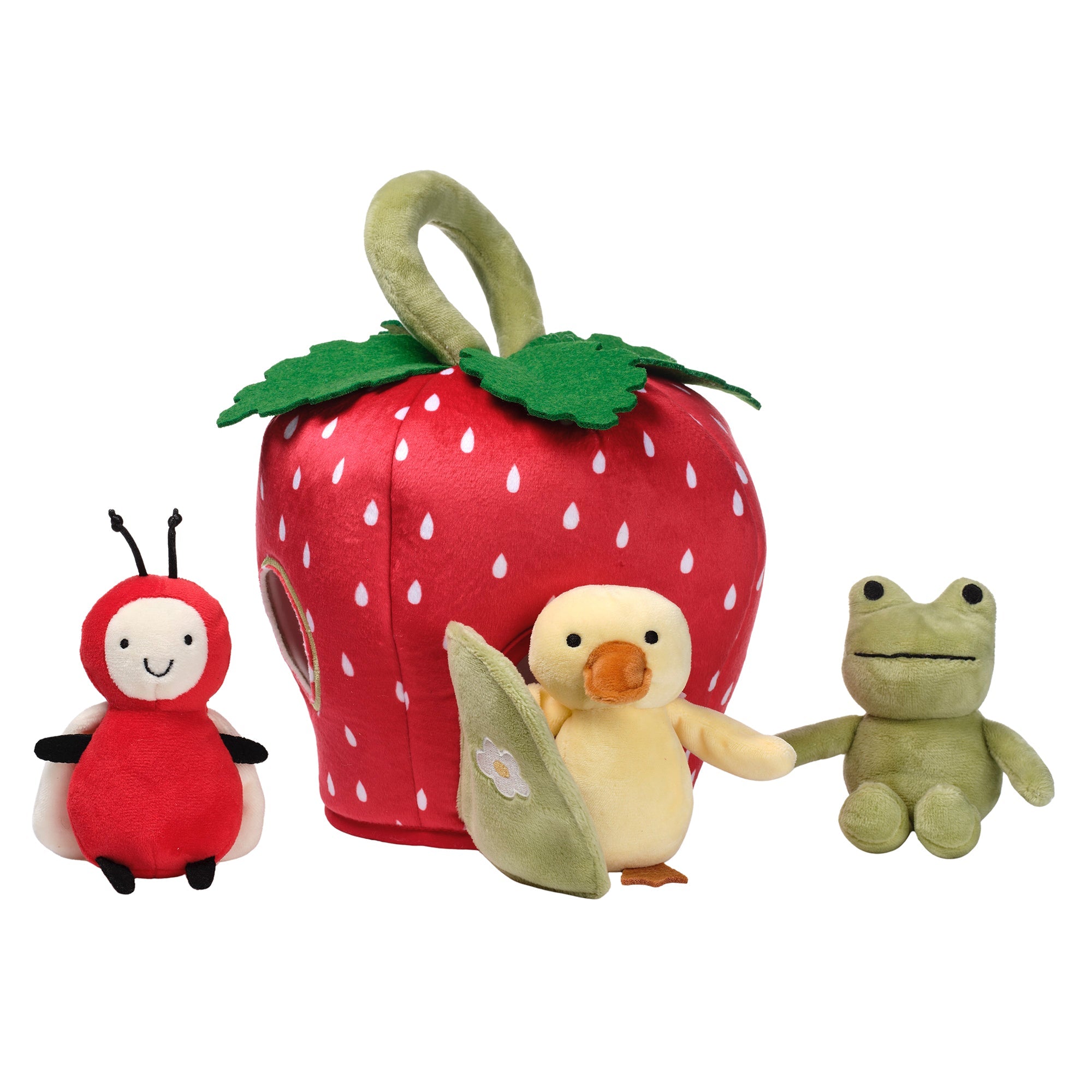 Ensemble de jeu interactif en peluche Fraise