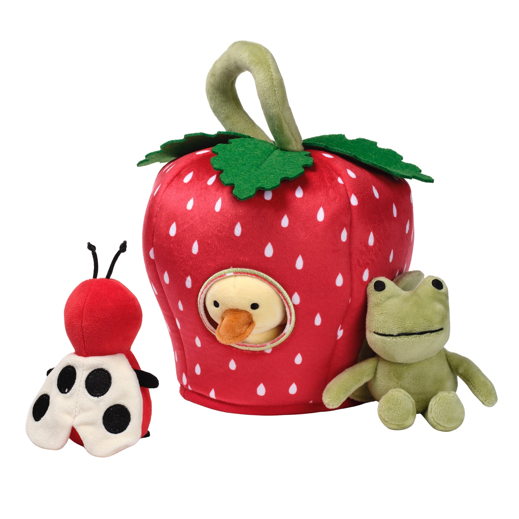 Ensemble de jeu interactif en peluche Fraise