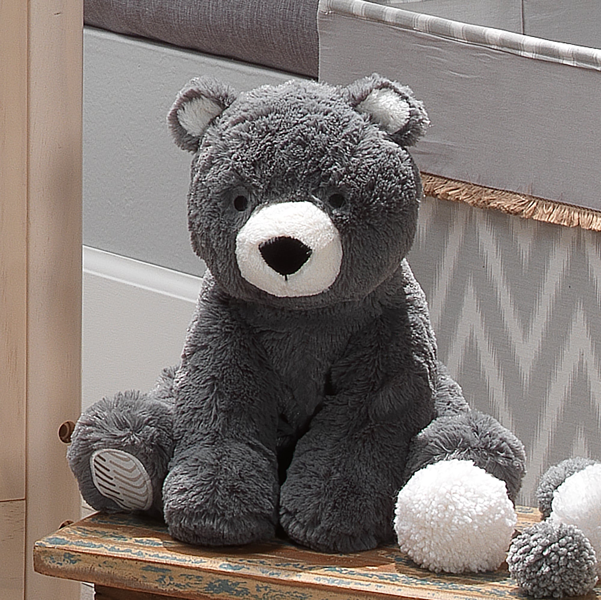 Peluche Ours Gris Anthracite