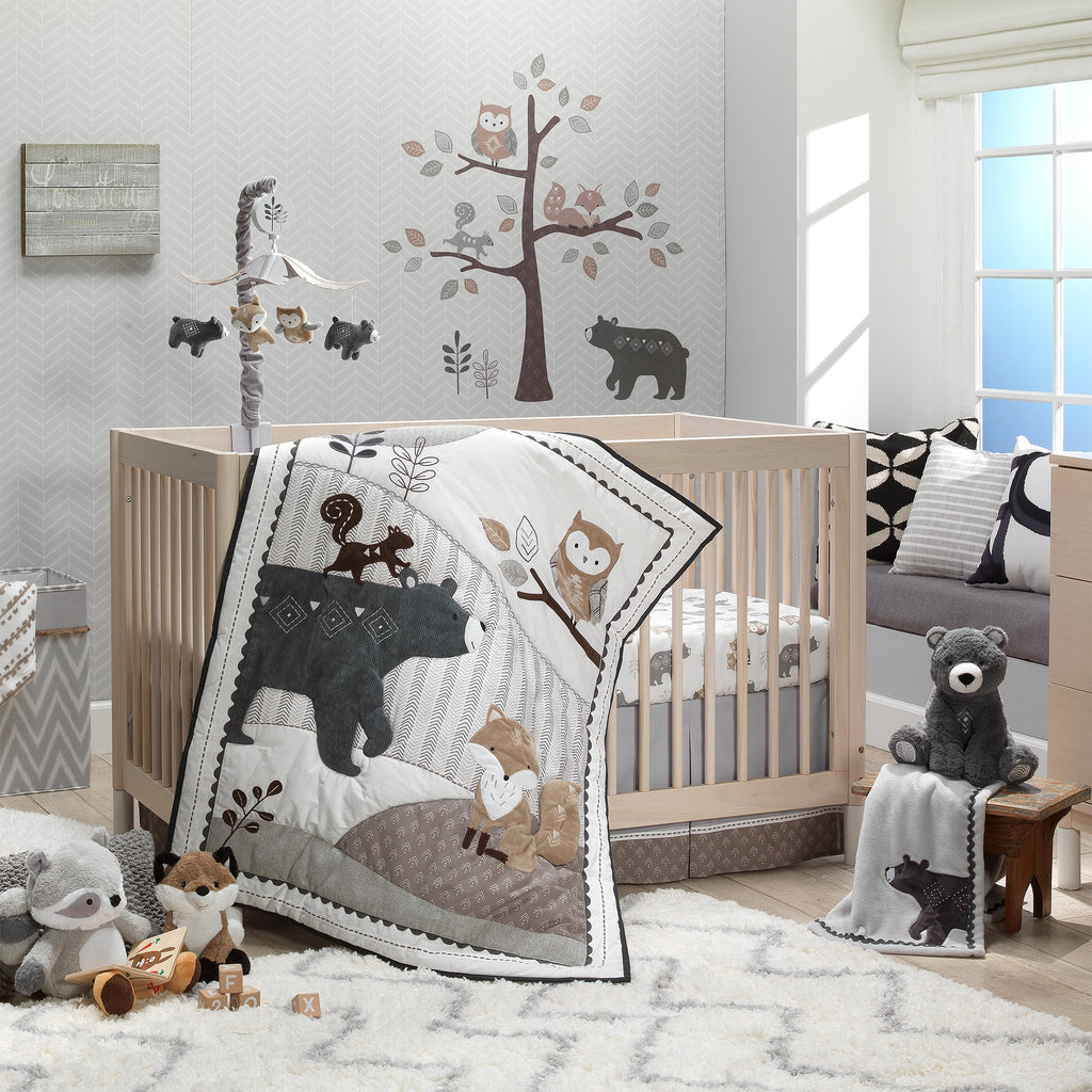 Peluche Ours Gris Anthracite