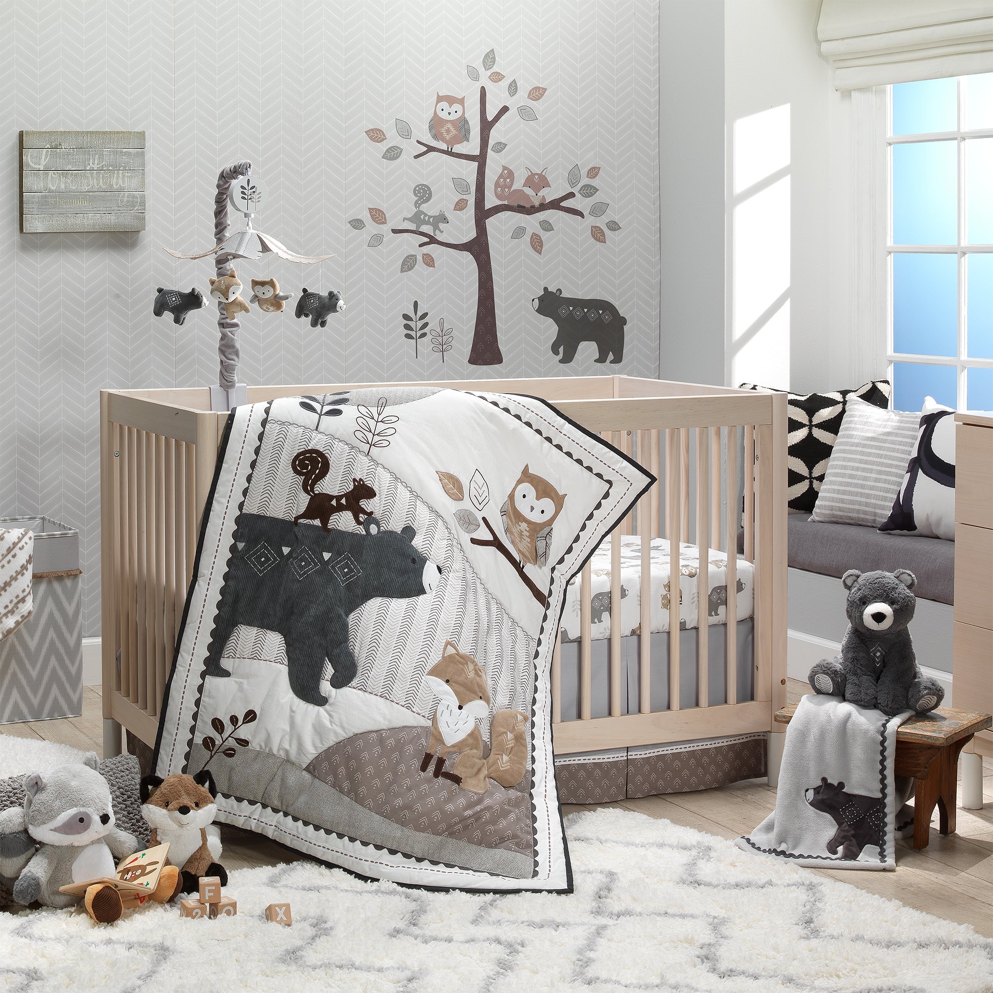 Peluche Ours Gris Anthracite