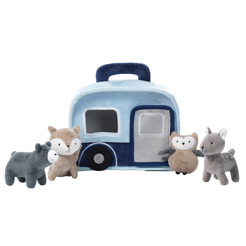 Jouet interactif en peluche VR Campeur avec animaux