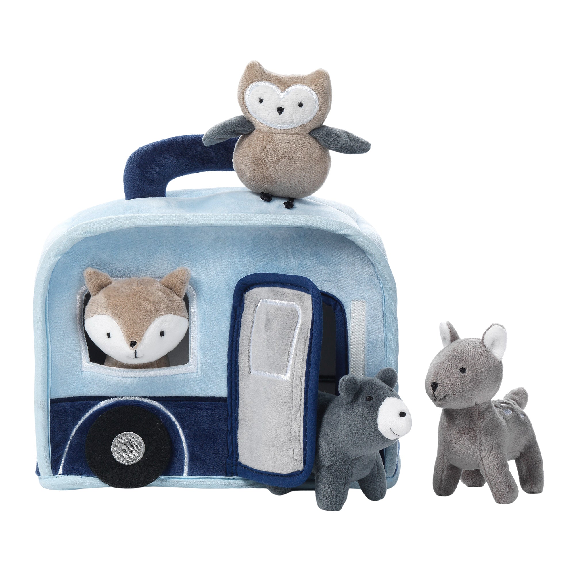 Jouet interactif en peluche VR Campeur avec animaux