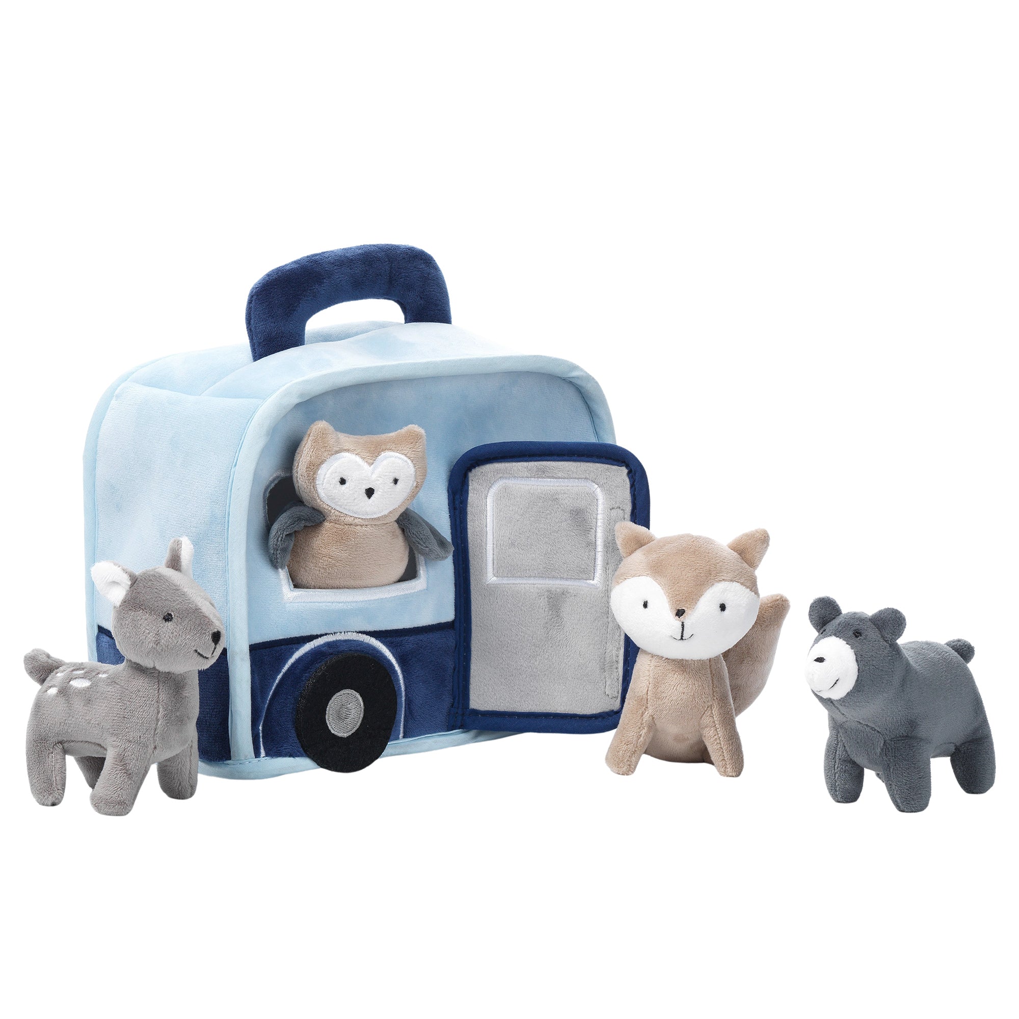 Jouet interactif en peluche VR Campeur avec animaux