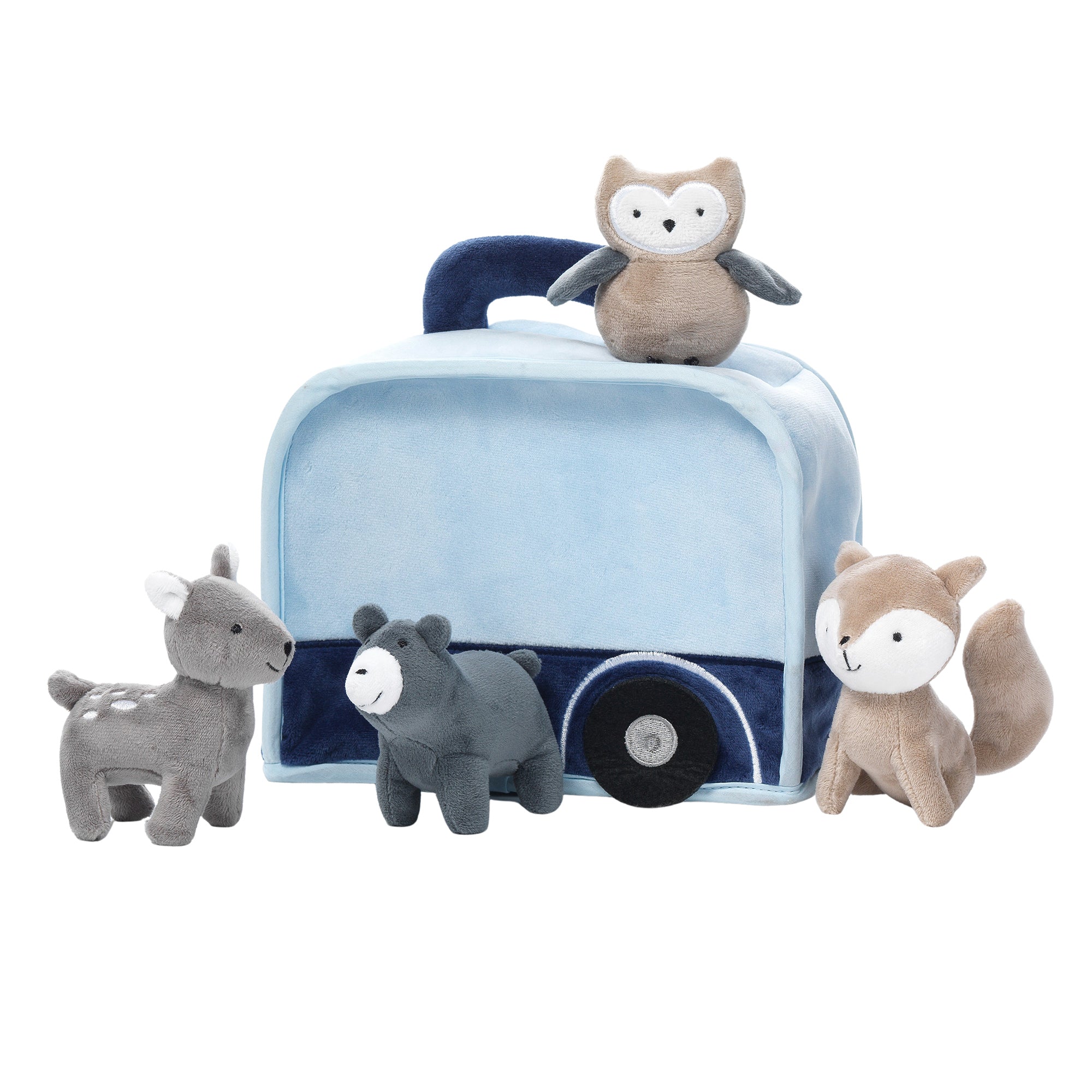 Jouet interactif en peluche VR Campeur avec animaux
